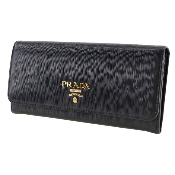 Prada Long Wallet Saffiano NERO Wallet Black - Picture 1 of 9